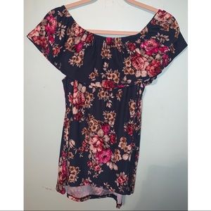 Floral Off the Shoulder Top